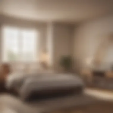 Creating a Calm Bedroom Environment A serene bedroom setting with soft lighting and a cozy atmosphere