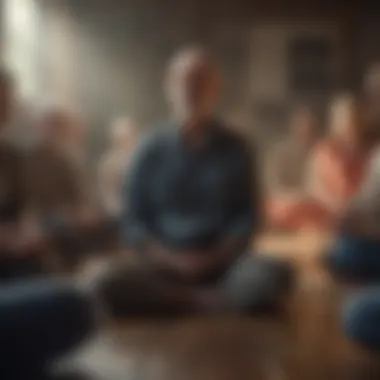 Collective Mindfulness: Fostering Community Support Group engaged in a mindful workshop