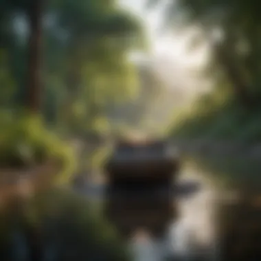 A Tranquil Retreat for Mindfulness Serene landscape promoting tranquility
