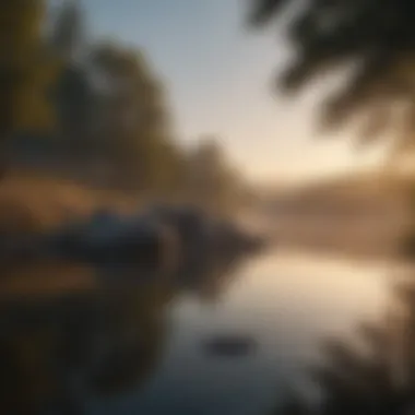 Morning Serenity: The Perfect Start for Mindfulness Serene morning landscape for meditation