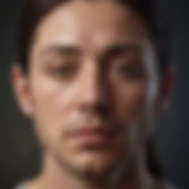 The Power of Mindfulness Close-up of a person meditating with focused expression