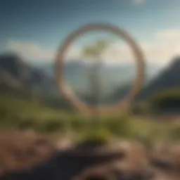 A tranquil landscape symbolizing personal growth