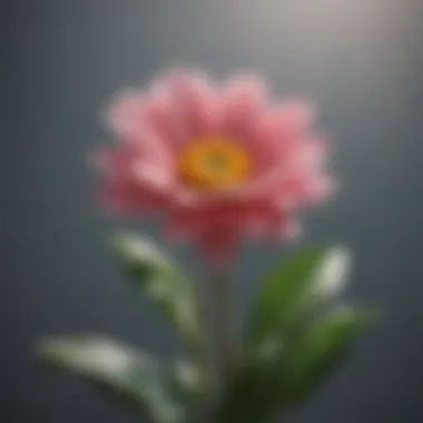 Growth and Resilience: The Power of Positivity A close-up of a blooming flower representing growth and resilience