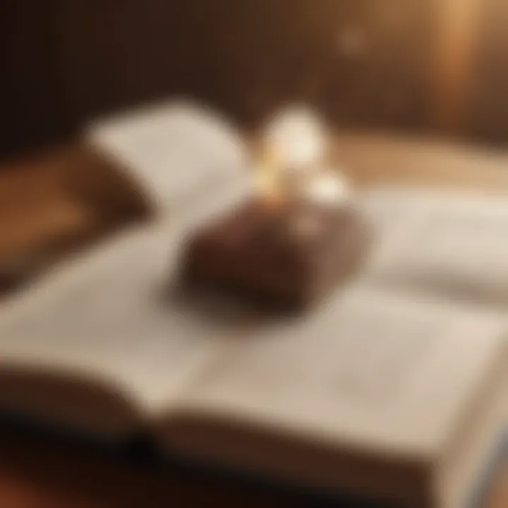 An open book with inspirational quotes highlighting wisdom