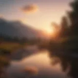 A serene landscape at sunrise symbolizing new beginnings
