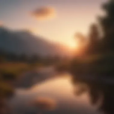 New Beginnings: Embracing Positivity A serene landscape at sunrise symbolizing new beginnings