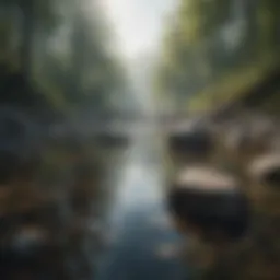 A serene landscape symbolizing tranquility amidst chaos