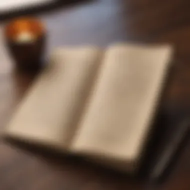 The Power of Reflection A close-up of a journal with handwritten gratitude notes