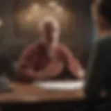 Manager conducting a performance review