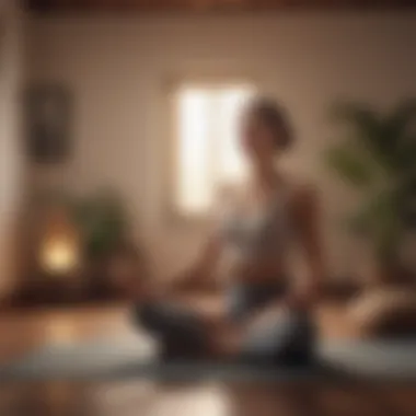 Guided Meditation from the Comfort of Home Yoga instructor guiding an online meditation session