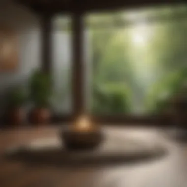 Tranquil Meditation Environment Peaceful meditation setup with calming elements