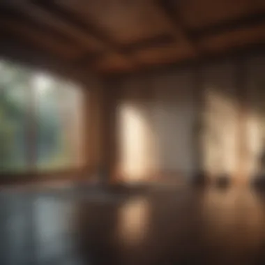 Mindfulness Meditation Space A serene meditation space promoting mindfulness