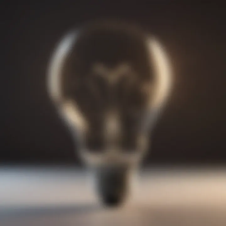 A light bulb symbolizing new ideas and breakthroughs in the workplace