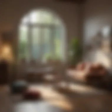 Creating a Peaceful Home Atmosphere A peaceful home environment representing comfort and clarity