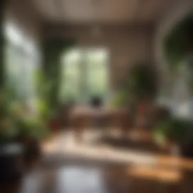 Creating an Inspiring Environment for a Positive Mindset A bright workspace filled with motivating quotes and greenery