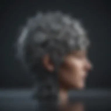 Illustration of Emotional Processing A brain with gears illustrating emotional processing
