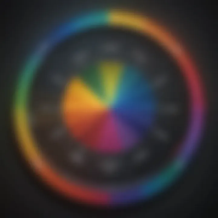 A vibrant color wheel representing emotional spectrum