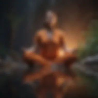 Meditation and Reflection A person meditating and reflecting on their emotions