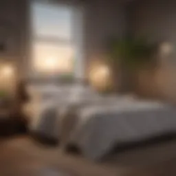 A peaceful bedroom setting promoting relaxation