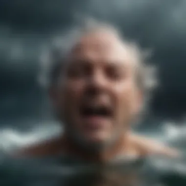 The Turbulence of Anger An abstract representation of anger as a stormy sea.