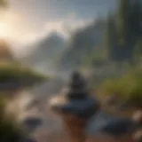 A serene landscape representing inner peace