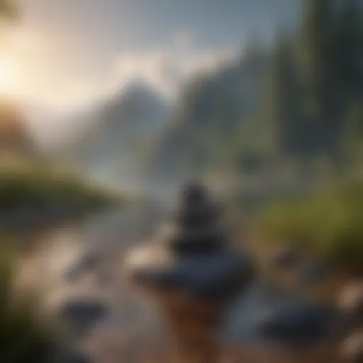 A serene landscape representing inner peace