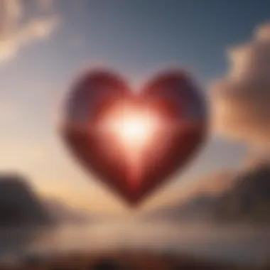 A symbolic image of a heart being released into the sky, representing letting go and emotional freedom.