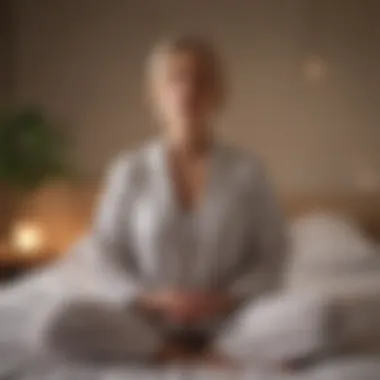 Mindful Meditation for Restful Sleep A peaceful person meditating before sleep