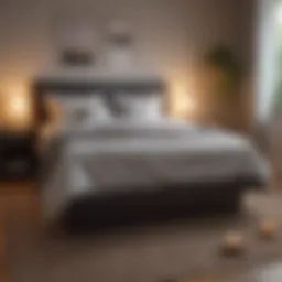 A serene bedroom environment promoting relaxation