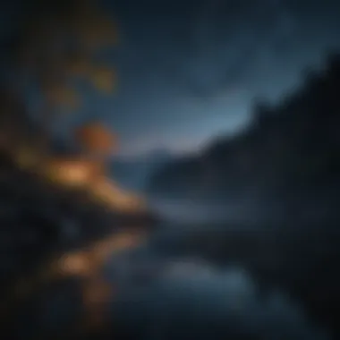Inspiring Nighttime Scenery for Meditation Calming nighttime scenery for meditation inspiration