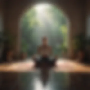 Creating a peaceful space for meditation Meditation practice in a calming environment