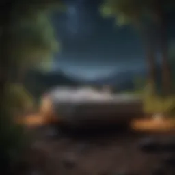 Tranquil night scene promoting relaxation