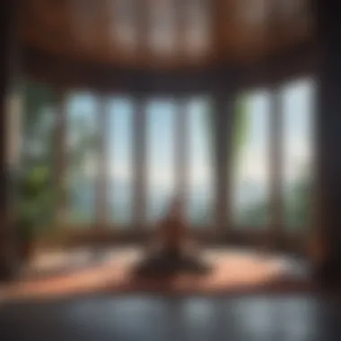 Sanctuary of Stillness Meditation space with serene ambiance