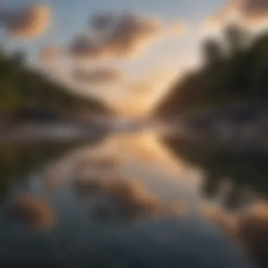 Reflections of Inner Peace Calm waters reflecting a serene sky