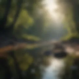 Serene nature scene illustrating tranquility