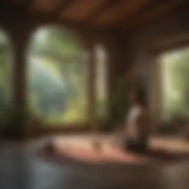Creating a Tranquil Space for Meditation Calm environment with soft lighting