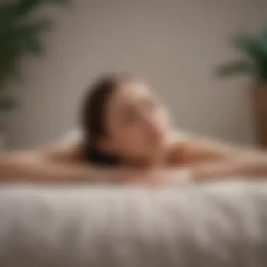 Embracing Relaxation: The Art of Lying Down Meditation Individual practicing meditation in a relaxed position