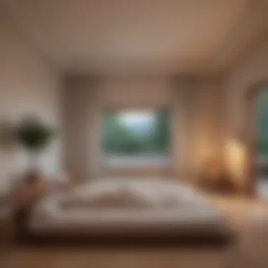 Creating a Peaceful Space for Lying Down Meditation A serene bedroom setting for meditation
