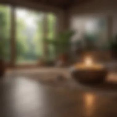 Calming Meditation Space Tranquil meditation space with calming décor