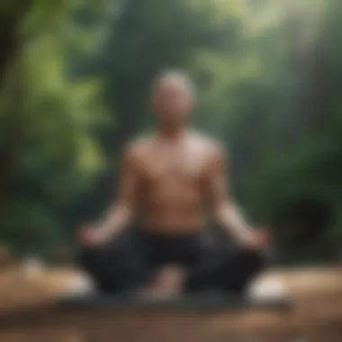 A visual of calming meditation techniques being practiced