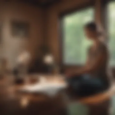 Self-Reflection Practices A thoughtful person engaged in self-reflection and journaling