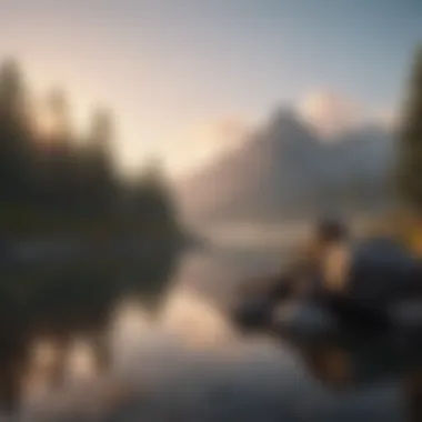 Mindfulness and Serenity A serene landscape that symbolizes mindfulness and peace