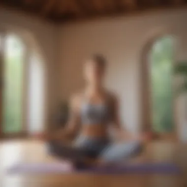Balancing body and mind through yoga Gentle yoga practice illustrating flexibility