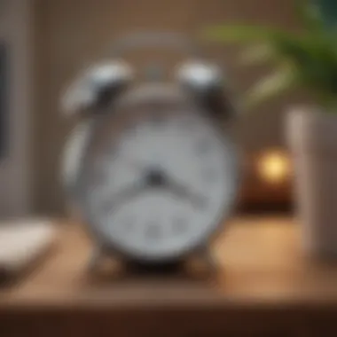 Calming Features: Enhancing Your Wake-Up Experience A close-up of a mindfulness alarm clock displaying calming features