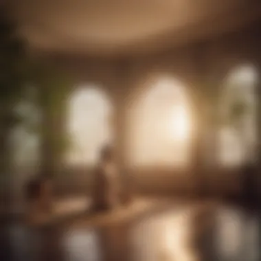 Creating a Sanctuary for Mindfulness A calming meditation space adorned with soft lighting and gentle decor.