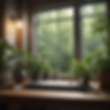 Creating a Mindful Work Environment A serene workspace with plants and natural light