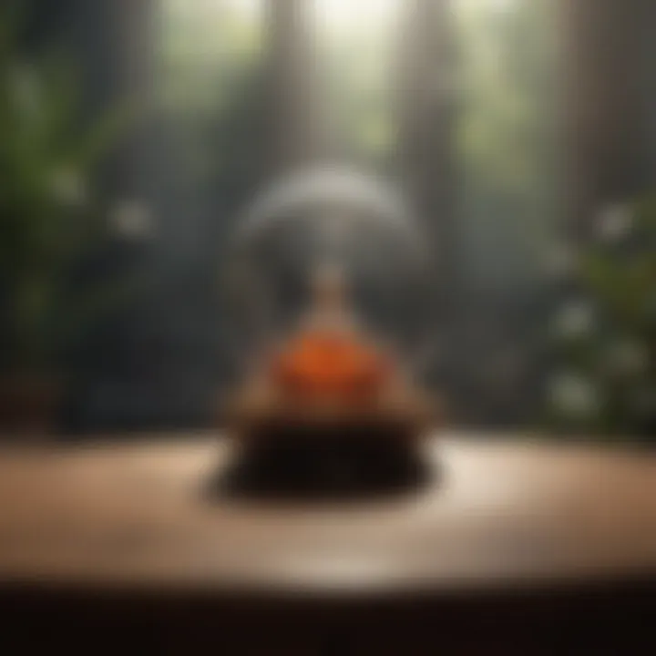 Artistic representation of present moment awareness