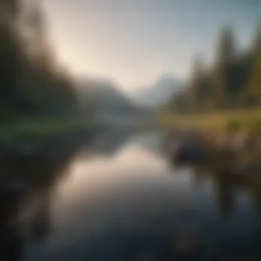 The Essence of Peace in Nature A serene landscape reflecting tranquility and peace.