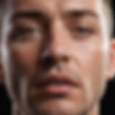 Focused Breath: The Essence of Mindfulness Close-up of a person practicing mindfulness, focused on their breath.