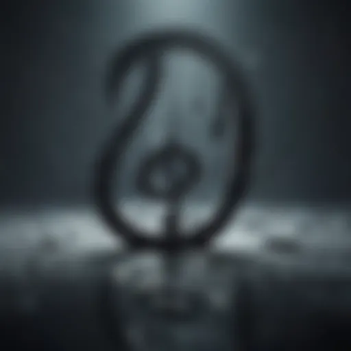 Abstract representation of music notes symbolizing emotional healing